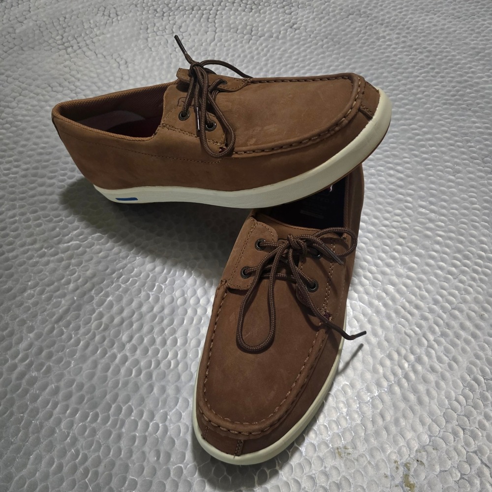 Twisted X Mens Boat‎ Shoe Ultralite X Lion Tan Leather Loafers MBX0003 Size 9.5M